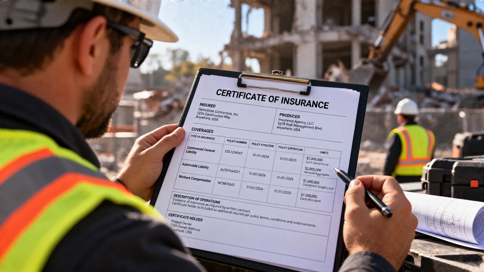 What Does a Certificate of Insurance Tell You?